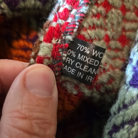 NWT Aran Sweater Market Gemma Multicolor Cardigan Size S - Picture 12 of 12